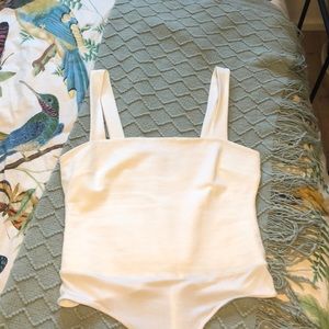 White tank body suit